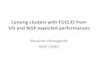 Lensing clusters with EUCLID from VIS and NISP expected ... · Lensing clusters with EUCLID from VIS and NISP expected performances Massimo Meneghetti INAF-OABO