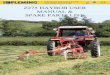 Z275 HAYBOB USER MANUAL & SPARE PARTS LIST · contents: 1. introduction..... 2. 2. appropiate use of the machine