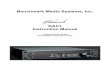 Benchmark Media Systems, Inc. DAC1 Instruction Manual · Benchmark Media Systems, Inc. DAC1 Instruction Manual 2-Channel 24-bit 192-kHz ... Two ¼” headphone jacks are driven with