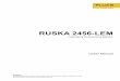 RUSKA 2456-LEM - Fluke Corporationassets.fluke.com/manuals/2456LEM_umeng0000.pdf · RUSKA 2456-LEM Users Manual 1-2 Safety Information W Warning Pressurized vessels and associated