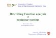 Describing Function analysis-v1 - Università di Cagliaripeople.unica.it/eliousai/files/2015/10/Describing-Function... · Bode Diagram of the difference transfer function Frequency