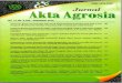 Akta Agrosia - repository.unib.ac.idrepository.unib.ac.id/11785/1/B5 ATRA AKTA AGROSIA 1.pdf · diundang sebagai penelaah oleh Jurnal Akta Agrosia Volume 17 Nomor 2. Daftar nama Mitra