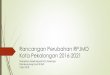 Rancangan Perubahan RPJMD Kota Pekalongan 2016-2021bappeda.pekalongankota.go.id/web/storage/filemanager/2018... · Bobot Perencanaan dlm Evaluasi AKIP 2016 35 % 2017 30 % Nilai AKIP