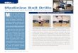 Medicine Ball Drills - Amazon S3 · others are made of softer materi- ... Medicine Ball Drills ... ipant to perform the drill as quickly as possible while adhering to proper