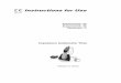 Instructions for Use - masterpiece.dk · Instructions for Use Bruksanvisning - NO Bruksanvisning - SE Brugsanvisning - DK Käyttöohjeet - FI Impedance Audiometer Titan 80655321 ver