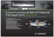 Cross-Functional Bill of Material Management Solution · Cross-Functional Bill of Material Management Solution MANAGING BILL OF MATERIALS FROM AS-DESIGNED TO AS-BUILT SERVICES The