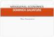 MANAGERIAL ECONOMICS DOMINICK SALVATORE konsep ekonomi dan ... Gb. Peta Konsep Ekonomi Manajerial Merupakan