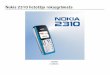 Nokia 2310 lietot ja rokasgr  .Kad akumulators ir piln¯b  uzl dts, stabi±¹ p rst j main¯t