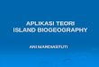 APLIKASI TEORI ISLAND BIOGEOGRAPHY - Ani Mardiastuti · APLIKASI TEORI ISLAND BIOGEOGRAPHY ANI MARDIASTUTI . CONCEPT OF ISLAND ... oo .00 000 . TN G. Leus TN Bukit Puluh Kerinci eblat