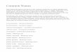 Glossary of Crop Science Terms · carpon desmodium – Desmodium heterocarpon cassava – Manihot spp. cassava – Manihot esculenta castorbean – Ricinus spp. castor – Ricinus
