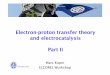 Electron-proton transfer theory and electrocatalysis Part II · Part II Marc Koper ELCOREL Workshop. Haarlem 1789 First experiment on water electrolysis by Paets van Troostwijk and