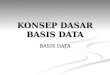 KONSEP DASAR BASIS DATA - 1 - KONSEP DASAR... · PPT file · Web viewTIU Memahami konsep ... Basis data Basis data adalah kumpulan data ... dasar terhadap basis data MAP Disk FILE