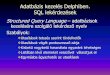 Adatbázis kezelés Delphiben. SQL lekérdezésekzeus.nyf.hu/~bajalinov/Lev_Visual/03/Delphi SQL.pdf · Adatbázis kezelés Delphiben. SQL lekérdezések StructuredQueryLanguage–adatbázisok