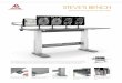 STEVE’S BENCH - Touchboards.com Interactive Whiteboards ... · STEVE’S BENCH Seriously strong electric lift table This tough table lifts up to 350 lbs and measures 90” wide