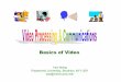 Basics of Video - New York University Tandon School of ...eeweb.poly.edu/~yao/videobook/Introduction.pdf · Basics of Video Yao Wang Polytechnic University, Brooklyn, NY11201 yao@vision.poly.edu
