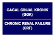 GAGAL GINJAL KRONIK (GGK) CHRONIC RENAL FAILURE …ocw.usu.ac.id/.../kesehatan_anak_slide_gagal_ginjal_kronik.pdf · gagal ginjal kronik (ggk) chronic renal failure (crf) pendahuluan