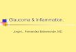 Glaucoma & Inflammation. - School of Medicine · Epidemiology of Glaucoma & Keratitis. Keratitis and elevated IOP is uncommon. But occurs in 33% of patients with HSV keratitis associated