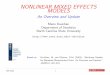 NONLINEAR MIXED EFFECTS - Nc State Universitydavidian/nlmmtalk.pdf · NONLINEAR MIXED EFFECTS MODELS An Overview and Update Marie Davidian Department of Statistics North Carolina