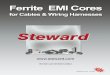 STEWARD EMI FERRITE CORES - Bomberg · page 2 STEWARD EMI FERRITE CORES STEWARD FERRITE MATERIAL COMPARISON LF, 27, 28, HF Material Impedance vs Frequency (300KHz - 2GHz) 0.3 1 10