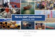 Pareto E&P Conference - panoroenergy.com · corporate presentation | full-cycle oil and gas company with assets in tunisia, gabon and nigeria 3 panoro at a glance geographical overview