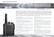 KENWOOD | Communications | Digital | TK-D240/ · PDF fileKMC-45D Speaker microphone KBH-10 Belt clip KNB-69L Li-Ion battery pack (7.2 V / 2450 mAh) KMB-35 Multi charger adapter (6-unit
