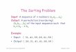 The Sorting Problem - cs.uh.educs.uh.edu/~rizk/teaching/cosc2430/slides/07-sort-5-merge-bintree.pdf · The Sorting Problem Input : A sequence of nnumbers 〈〈〈a1,a 2, ... A Binary
