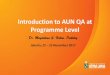 Introduction to AUN QA at Programme Level - fmi dki · Introduction to AUN QA at Programme Level Dr. Magdalena S. Halim, Psikolog ... SD M Keuangan, Sarana dan Prasarana Tata Pamong