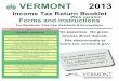 VERMONT 2013 Page 1 - Vermont Department of Taxestax.vermont.gov/sites/tax/files/documents/2013IncBk-web.pdf · 2015-11-18 · Pharmacy Program Information . . . . . . . . . . . 