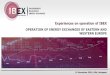 OPERATION OF ENERGY EXCHANGES OF EASTERN AND WESTERN … · OPERATION OF ENERGY EXCHANGES OF EASTERN AND WESTERN EUROPE 77 371 139 122 196 316 187 960 187 535 178 072 226 076 188