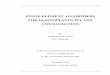 FINITE ELEMENT ALGORITHMS FOR ELASTOPLASTICITY AND CONSOLIDATION · FINITE ELEMENT ALGORITHMS FOR ELASTOPLASTICITY AND CONSOLIDATION by Andrew John Abbo B.E, B.Math A Thesis submitted