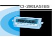 Weighing Indicator CI-2001AS/BS - cas-usa.comBS - Owner's... · CI-2001AS/BS kg only version Key Code ZERO 2 TARE 3 G/N 4 PRINT 5 ENTER 6 CI-2001AS/BS kg/lb version Key Code ZERO