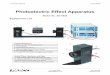 Photoelectric Effect Apparatus Manual - yifindia.comyifindia.com/wp-content/uploads/2018/03/Photoelectric-Effect...• Line and Current Protection Fuses: For continued protection agai