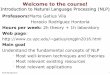 Welcome to the course!gatius/mai-inlp/introduction2016.pdfUnderstand the fundamental concepts of NLP