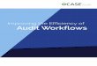 Improving the Efficiency of Audit Workflows · from internal historical data to provide assessments of audit area needs. 2. Audit ... can be attached to the audit case folder. 6