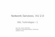 Network Services, VU 2 - XML - infosys.tuwien.ac.at fileNetwork Services, VU 2.0 XML Technologies / 1 Dipl.-Ing. Johann Oberleiter Institute for Informationsystems, Distributed Systems