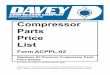 Compressor Parts Price List · Compressor Parts Price List Form ACPPL-02 Replaces All Previous Compressor Parts Price Sheets All parts are in numerical order and include an abbreviated