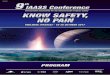 9th IAASS Conference Program - Siriuschaire-sirius.eu/.../9th-IAASS-Conference-Program... · 9TH INTERNATIONAL SPACE SAFETY CONFERENCE KNOW SAFETY, NO PAIN 18-20 October 2017 Toulouse
