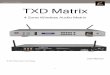 Platin Pro TXD Matrix TXD Matrixplatinpro.com/documents/Platin Pro TXD User manual 060718.pdf · setting you speakers between 80 and 99 to allow you the most flexibility from the