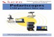 Polariscopes LSM products general catalog Polariscopes fileLSM product line-up High sensitive polariscope by professional optical manufacturer Strain view,stress direction analysis,