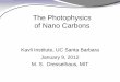 The Photophysics of Nano Carbons - KITP Online Conferences, …online.itp.ucsb.edu/online/graphene-c12/dresselhaus/pdf/Dresselhaus... · aa 3 c-c P.R. Wallace, Phys. Rev. 71, 622