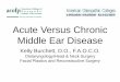 Acute Versus Chronic Middle Ear Disease - c.ymcdn.com · Myringitis • Acute versus Chronic Granular Myringitis • Acute Otitis Media • Suppurative, Mucoid, or Serous • Chronic