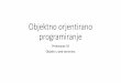Objektno orjentirano programiranje - Raunarstvo 550 . semestar/Objektno orijentirano programiranje... 