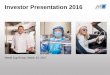 Investor Presentation 2016 - Metall Zug .Investor Presentation 2016. Metall Zug Group 1. Metall Zug