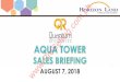  · PRODUCT MIX AQUA TOWER Project Name Quantum Residences Aqua Tower 37 Marketing Floors (No 13th and 14th Floors) No. of Units 828 Units No of Parking 199 for residential Turnover