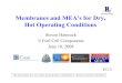 Membranes and MEA's for Dry, Hot Operating Conditions fileMembranes and MEA's for Dry, Hot Operating Conditions Steven Hamrock Fuel Cell Components June 10, 2008 FC13 This presentation