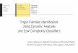 Trojan Families Identification Using Dynamic Features and ... · of features (Naive Bayes, Logistic Regression or Support Vector Machines), execution records belonging to Trojans