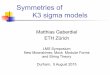 Symmetries of K3 sigma models - maths.dur.ac.uk fileH = M i,j N ij H i ⌦ H¯ j. K3 sigma models Consider CFT sigma model with target K3. Spectrum: repr. of N=4 superconformal algebra