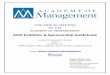 76th ANNUAL MEETING OF THE ACADEMY OF ... ANNUAL MEETING OF THE ACADEMY OF MANAGEMENT AOM Exhibitor & Sponsorship Guidebook Anaheim Convention Center Hall C Anaheim, CA AOM Exhibits:
