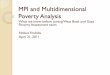 MPI and Multidimensional Poverty Analysis - World .Multidimensional poverty analysis and Oxford-UNDP
