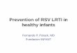 Prevention of RSV LRTI in healthy infants - sap.org.ara/Polack_vacunas.pdf · DHF and OAS. EBiomedicine 17. RSV hu and TLR4. JCI 15. TLRs and RSV -hMPV. JID 04 . hMPV in VLBW. JID